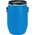 サンコー プラスチックドラムオープンタイプ　８５００５４　 ＰＤＯ６０Ｌ－１ブルー SKPDO-60L-1-BL-イメージ1