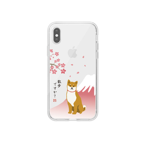 abbi FRIENDS iPhone XS Max用しばたさんクリアケース さくら ABF14602I65-イメージ1
