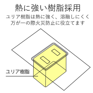エレコム デザインタップ(2ピン・4個口) ホワイト AVT-M01-24WH-イメージ7