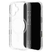 ラスタバナナ iPhone 16用RHINOX ハイブリッドケース TPU×アクリル MAGSAFE対応 クリア 8118IP461HAMCL