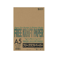 SAKAEテクニカルペーパー SAKAETP/フリークラフトペーパー70g／㎡ A5 ブラウン 50枚×10冊 FC75329-FK-A5-BR