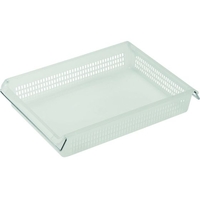 トラスコ中山 スタックトレーハンドル付 A4浅型 半透明 FC736KR-2073033