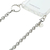 PHONECKLACE iPhone 15 Pro Max用チェーンショルダーストラップ付きクリアケース シルバー PN25602I15PM-イメージ2