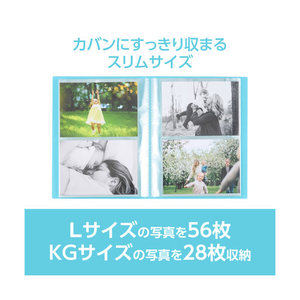 ハクバ フォトアルバム ビュートクリア(Lサイズ 56枚収納) ライトブルー ABTC-L56LB-イメージ2