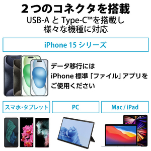 エレコム キャップ式USB Type-Cメモリ(64GB) シルバー MF-CAU32064GSV-イメージ2