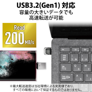 エレコム キャップ式USB Type-Cメモリ(64GB) シルバー MF-CAU32064GSV-イメージ3