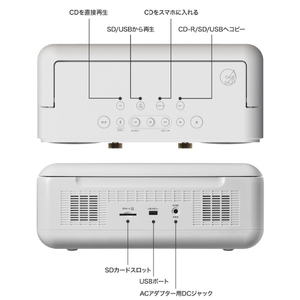 I・Oデータ CDレコ搭載 スマートCDプレーヤー CD-P1/J-イメージ3