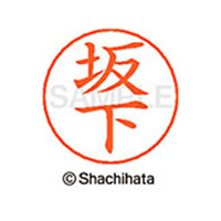 シヤチハタ ネームペン用ネーム シルバー 既製 坂下 FC46936-X-GPS-1165