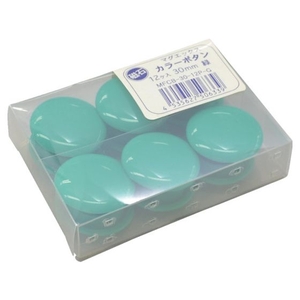 マグエックス カラーボタン 30Φ 緑 12個入り FC610KK-8293910-イメージ5