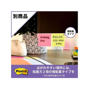 3M ポスト・イット 見出し 再生紙 50×15mm 4色 5冊 F806072-700RP-K-イメージ6
