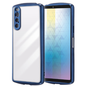 レイアウト Xperia 10 V用耐衝撃 TPUソフトケース METAMORU ブルー RT-RXP10M5TC13/AM-イメージ1