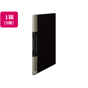 キングジム クリアーファイル カラーベース A3タテ 20ポケット 黒 5冊 1箱(5冊) F862135-152Cｸﾛ-イメージ1