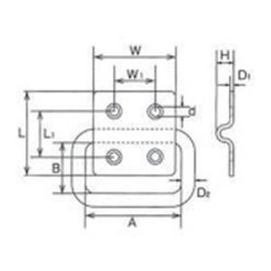 水本機械製作所 ステンレス ハンガーユニットSQ型 38mm×38mm 393.538380.1 FC597EH-8489728-イメージ2