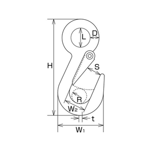 水本機械製作所 ステンレス ライトフック 120kg用 179922479 FC353GR-1136199-イメージ2