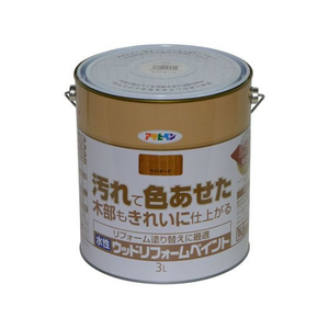 アサヒペン 水性ウッドリフォームペイント 3L ライトオーク FC653PJ-イメージ1