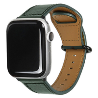 EGARDEN Apple Watch 42/41/40/38mm用バンド GENUINE LEATHER STRAP ディープグリーン EGD20603AW