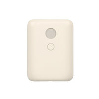 MOTTERU 残量表示機能付バッテリー 30W 10000mAh アーモンドミルク MOT-MB10003-AM