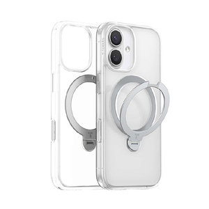 TORRAS iPhone17用アクリル樹脂+TPUケース TORRAS OSTAND Q3 SPIN クリア X00FX2911-イメージ1