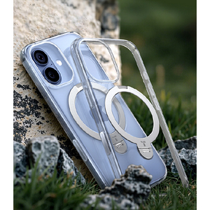 TORRAS iPhone17用アクリル樹脂+TPUケース TORRAS OSTAND Q3 SPIN クリア X00FX2911-イメージ7