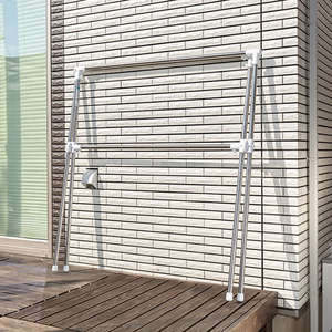 積水樹脂 ステンクラー布団干し 高さ約115cm FCJ458P-FDX-40S-イメージ9
