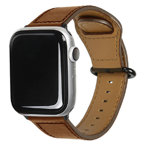 EGARDEN Apple Watch 41/40/38mm用バンド GENUINE LEATHER STRAP ブラウン EGD20604AW-イメージ1