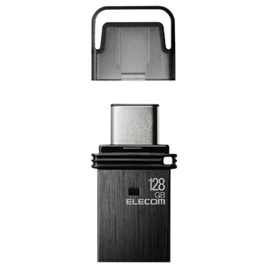 エレコム キャップ式USB Type-Cメモリ(128GB) ブラック MF-CAU32128GBK エレコム キャップ式USB Type-Cメモリ(128GB) ブラック MF-CAU32128GBK