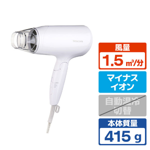 テスコム マイナスイオン ヘアドライヤー ホワイト TD260B-W-イメージ1