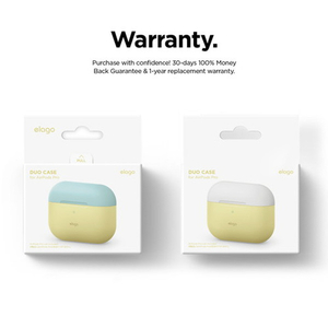 elago AirPods Pro用シリコンケース DUO CASE クリーミーイエロー EL_APPCSSCUB_YL-イメージ9