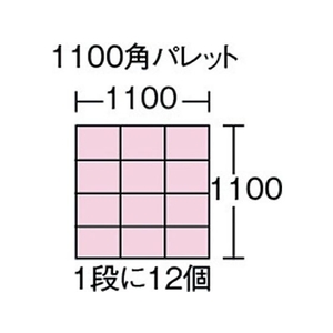 トラスコ中山 THC型コンテナ 有効内寸299×196×114 青 FC506GG-3001415-イメージ2