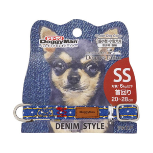 ドギーマン Doggy’s Tailor ドッグカラー SS デニムスタイル ブルー FCJ055K-イメージ1