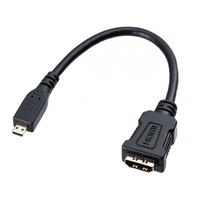 サンワサプライ HDMI変換アダプタ(マイクロHDMI) 0．1m ブラック AD-HD20MCK