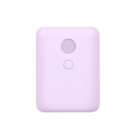 MOTTERU 残量表示機能付バッテリー 30W 10000mAh ペールアイリス MOT-MB10003-PU