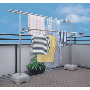 積水樹脂 ステンクラー物干し台ブロー台付き 約105～170cm FCJ460P-BD-50S-イメージ5