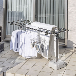 積水樹脂 ステンクラー物干し台ブロー台付き 約105～170cm FCJ460P-BD-50S-イメージ6