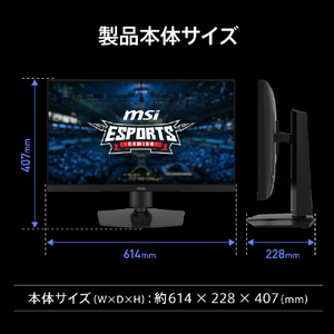 MSI 26．9インチ 液晶ディスプレイ MAG ブラック MAG-271KPD7-イメージ10