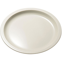 エンテック ポリプロ丸皿26cm (グレー) FC72036-NO.1708GR