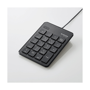 エレコム 有線薄型テンキーパッド ブラック TK-TCP018BK エレコム 有線薄型テンキーパッド ブラック TK-TCP018BK