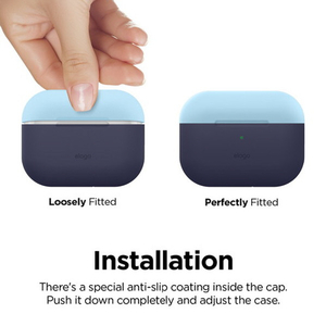 elago AirPods Pro用シリコンケース DUO CASE ジーンインディゴ1 EL_APPCSSCUB_J1-イメージ6