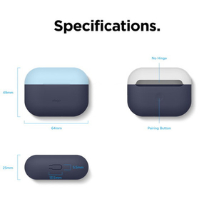 elago AirPods Pro用シリコンケース DUO CASE ジーンインディゴ1 EL_APPCSSCUB_J1-イメージ8