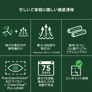 iRobot Roomba Max 705 Vac ロボット + AutoEmpty 充電ステーション ブラック W155060-イメージ2
