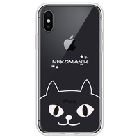 abbi FRIENDS iPhone XS Max用ネコマンジュウクリアケース イタズラネコライン ABF14606I65