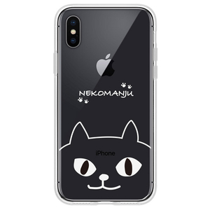 abbi FRIENDS iPhone XS Max用ネコマンジュウクリアケース イタズラネコライン ABF14606I65-イメージ1