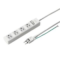 サンワサプライ 電源タップ（3P・4個口・5m） TAP-N3450SWN