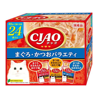 いなば CIAO パウチ まぐろ かつおバラエティ 40g×24P FCD512H