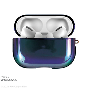 EYLE AirPods Pro用ケース TILE AURORA OVAL for AirPods Pro プリズム XEA02-TO-C04-イメージ5
