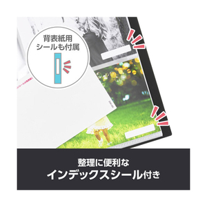 ハクバ フォトアルバム ビュートクリア(Lサイズ 56枚収納) ブラック ABTC-L56BK-イメージ6