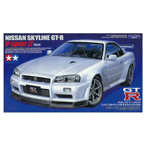 タミヤ 1/24 スポーツカーシリーズ No．258 ニッサン スカイライン GT-R VスペックII(R34) ﾀﾐﾔC ｽｶｲﾗｲﾝGT-R Vｽﾍﾟﾂｸ-イメージ2