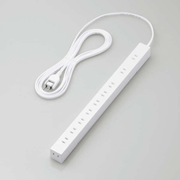 エレコム 法人向け 磁石付き 10口タップ 3m T-H020シリーズ ホワイト T-H0203WH