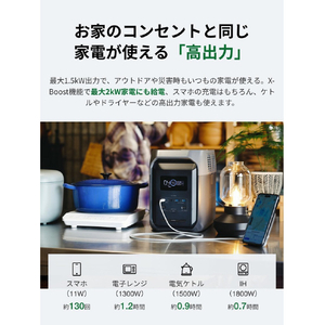 EcoFlow ポータブル電源 EcoFlow DELTA 3 1500 EFDELTA1500-JP-B-CBOX-イメージ8