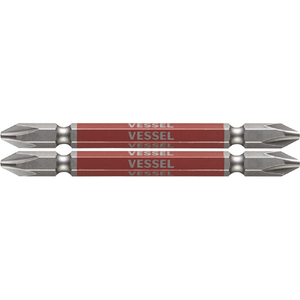 ベッセル（ＴＮ） 剛彩ビット　２本組　（両頭）　＋２×８２ｍｍ GS142082-イメージ1